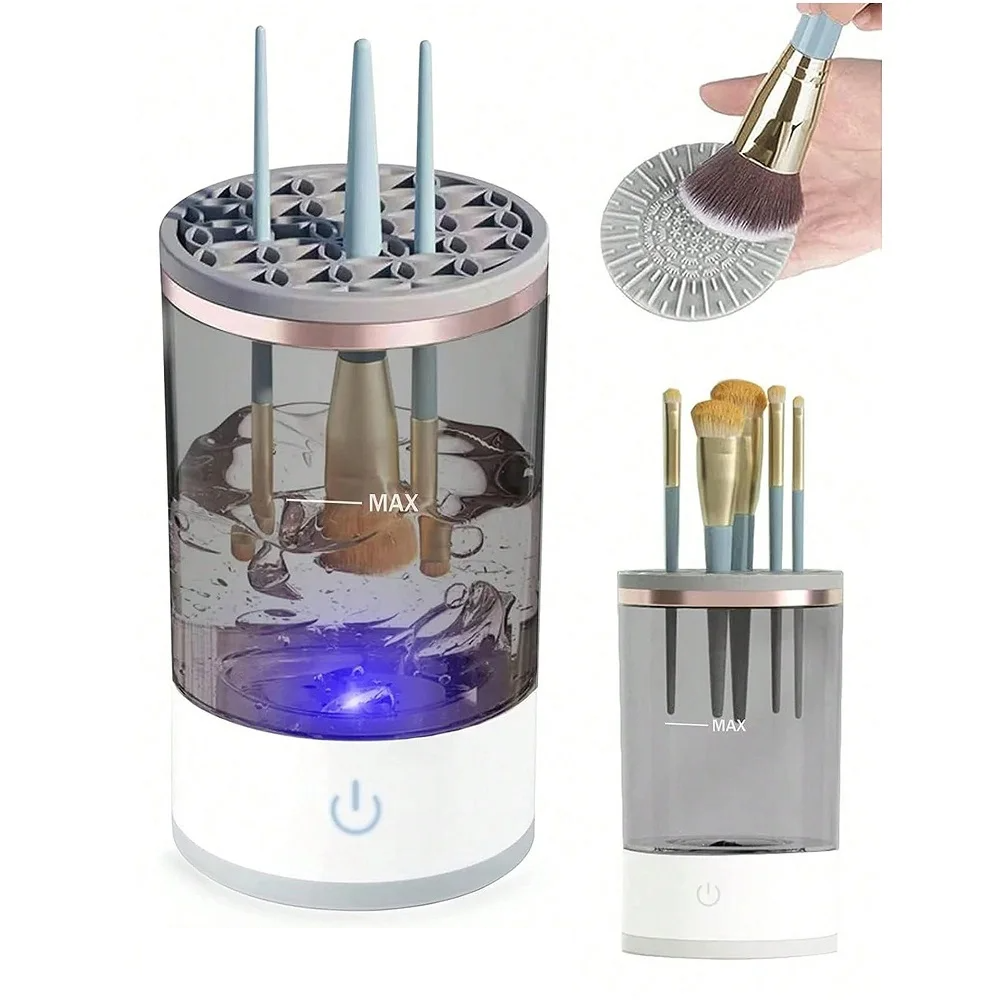 Electric makeup brush cleaner
