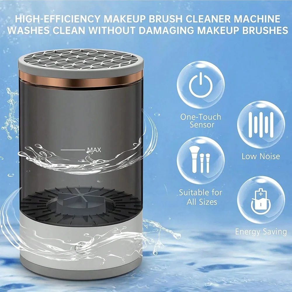 Electric makeup brush cleaner