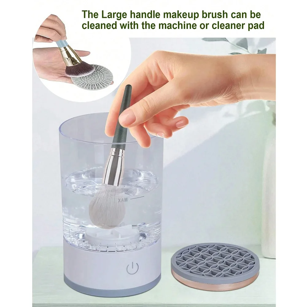Electric makeup brush cleaner